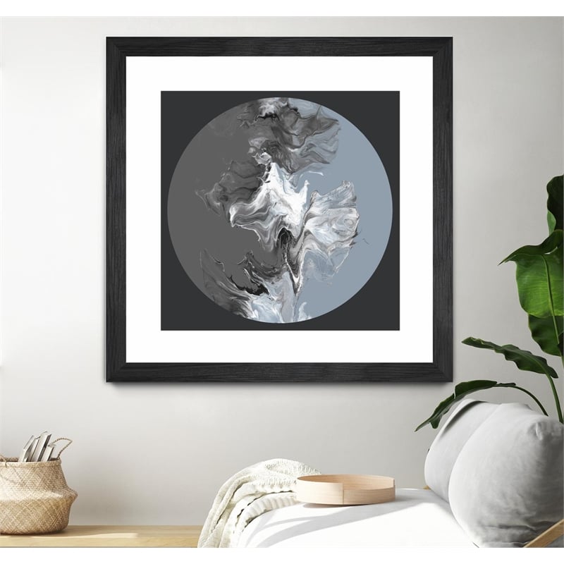 Giant Art 30x30 Centered Composed II Matted and Framed in White