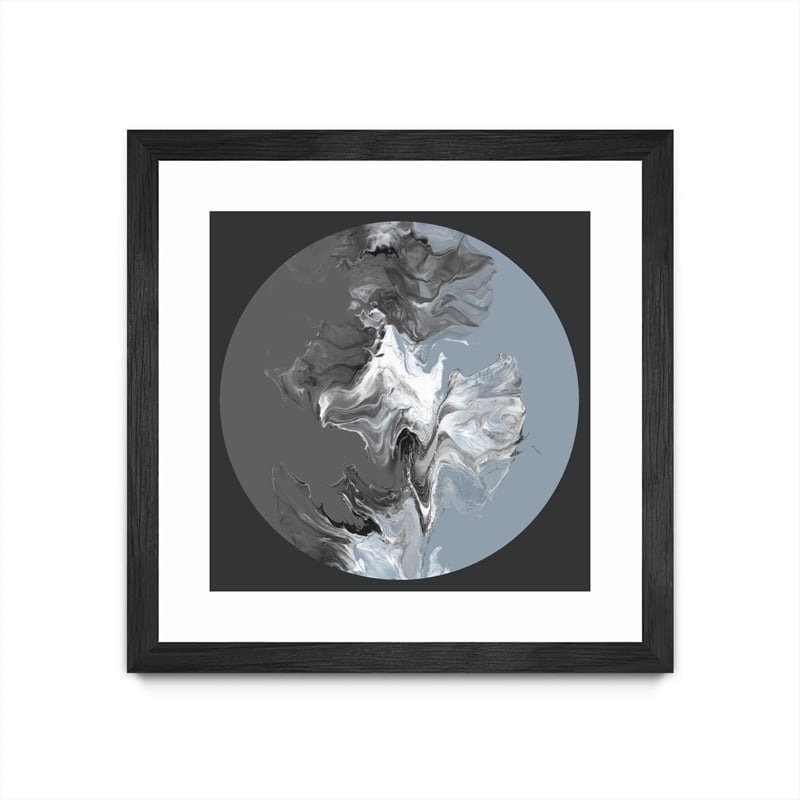 Giant Art 30x30 Centered Composed II Matted and Framed in White