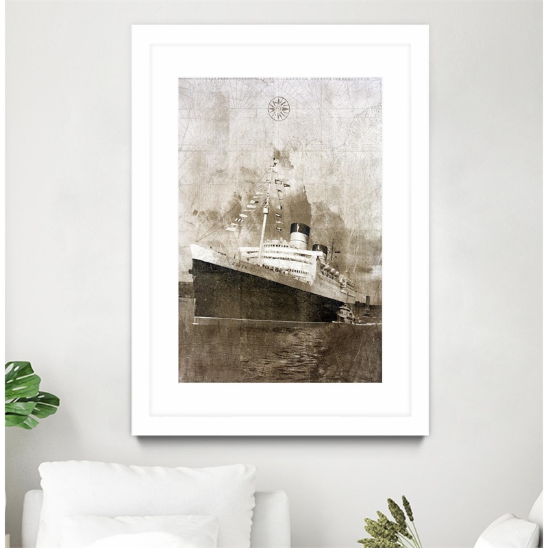Giant Art 24x36 The Queen Matted and Framed in Multi-Color