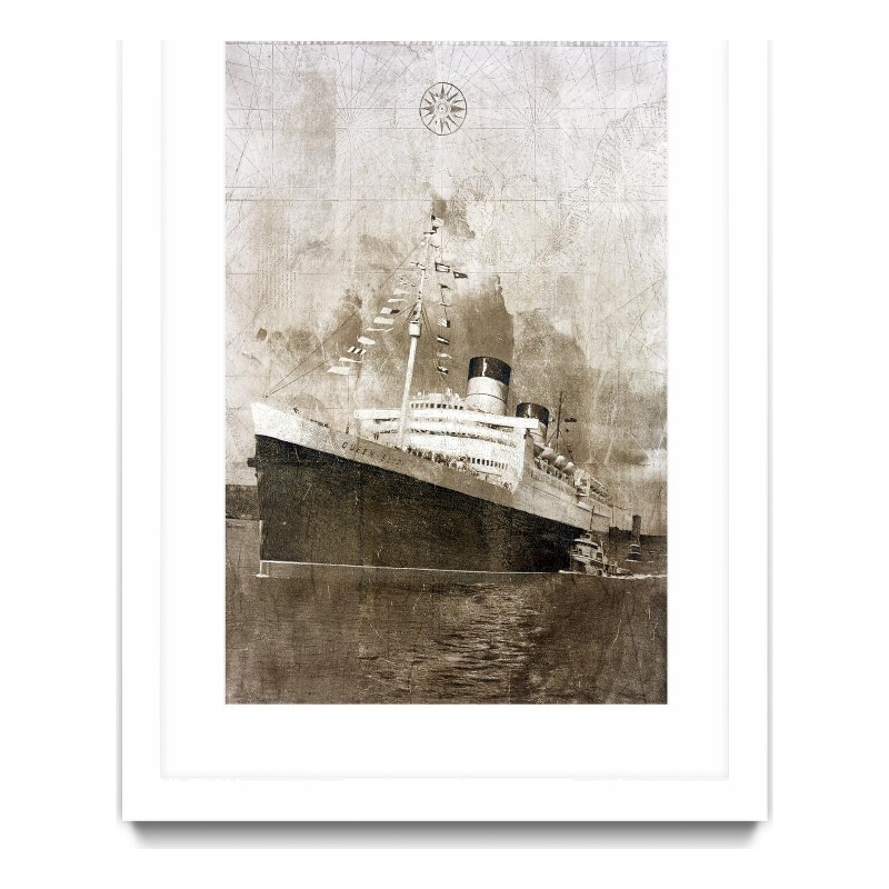Giant Art 24x36 The Queen Matted and Framed in Multi-Color