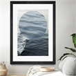 Giant Art 24x36 Round Geometric Matted and Framed in Multi-Color