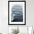 Giant Art 24x36 Round Geometric Matted and Framed in Multi-Color