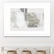 Giant Art 36x24 Silver Slate Matted and Framed in Multi-Color