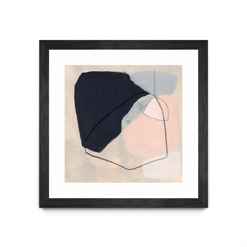 Giant Art 36x36 Keystone I Matted and Framed in Pink
