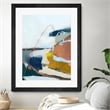 Giant Art 30x40 Tidal Patchwork II Matted and Framed in Yellow