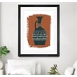 Giant Art 24x32 Global Vessels I Matted and Framed in Multi-Color