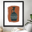Giant Art 24x32 Global Vessels I Matted and Framed in Multi-Color