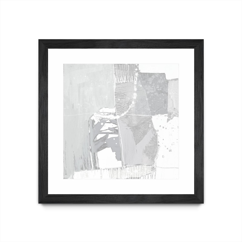 Giant Art 30x30 Composition Neutral I Matted and Framed in White