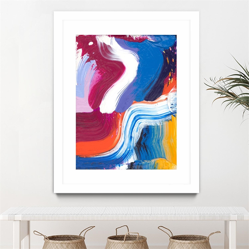 Giant Art 30x40 Just a wee one Matted and Framed in Pink