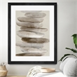 Giant Art 30x40 Stacked Rocks II Matted and Framed in Multi-Color