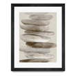 Giant Art 30x40 Stacked Rocks II Matted and Framed in Multi-Color