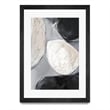 Giant Art 24x36 Falling Rocks II Matted and Framed in Multi-Color