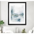 Giant Art 24x32 Flow with Gold III Matted and Framed in Multi-Color