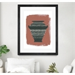 Giant Art 24x32 Global Vessels IV Matted and Framed in Multi-Color