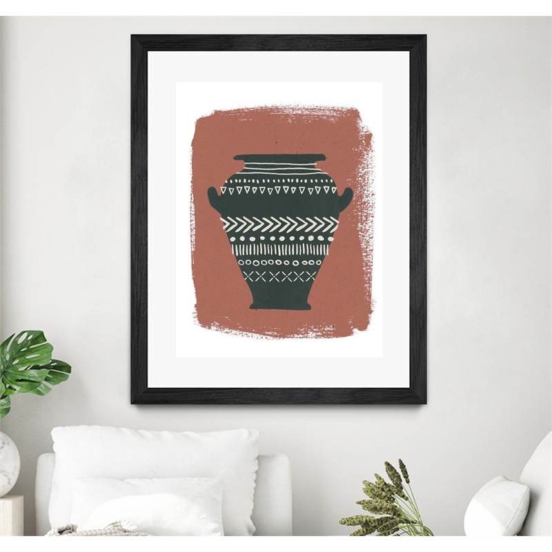 Giant Art 30x40 Global Vessels IV Matted and Framed in Multi-Color