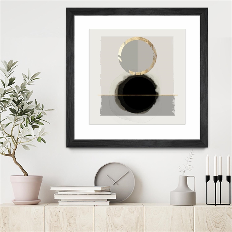 Giant Art 30x30 Dream Life Inspired I Matted and Framed in White