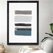 Giant Art 24x36 stacked Stripes I Matted and Framed in Multi-Color