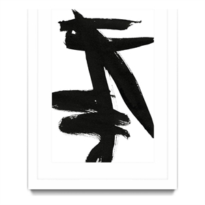 Giant Art 24x36 Composition in Black and White 9 Matted and Framed in White
