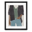 Giant Art 24x32 Casual I Matted and Framed in Multi-Color