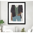 Giant Art 30x40 Casual I Matted and Framed in Multi-Color