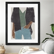 Giant Art 30x40 Casual I Matted and Framed in Multi-Color