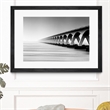 Giant Art 24x36 The Endless Bridge Matted and Framed in Multi-Color