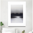 Giant Art 24x36 HAZE Matted and Framed in White