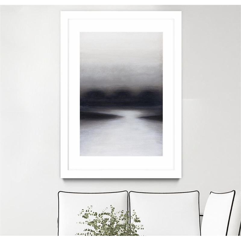 Giant Art 24x36 HAZE Matted and Framed in White