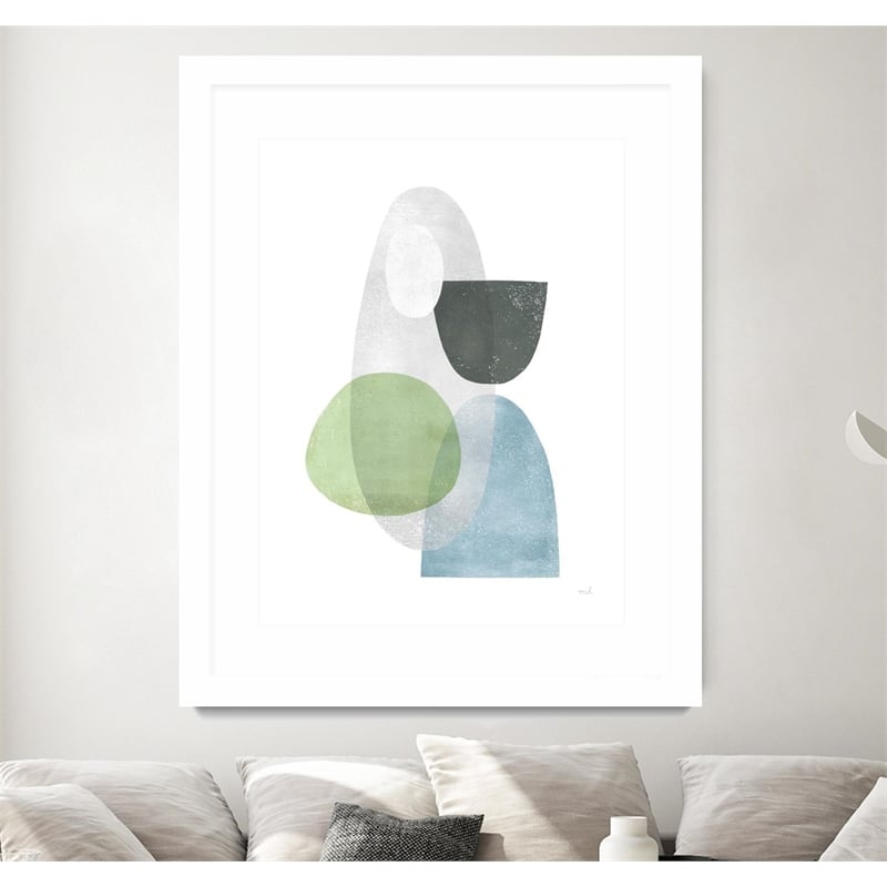 Giant Art 30x40 Whispers II Matted and Framed in Multi-Color