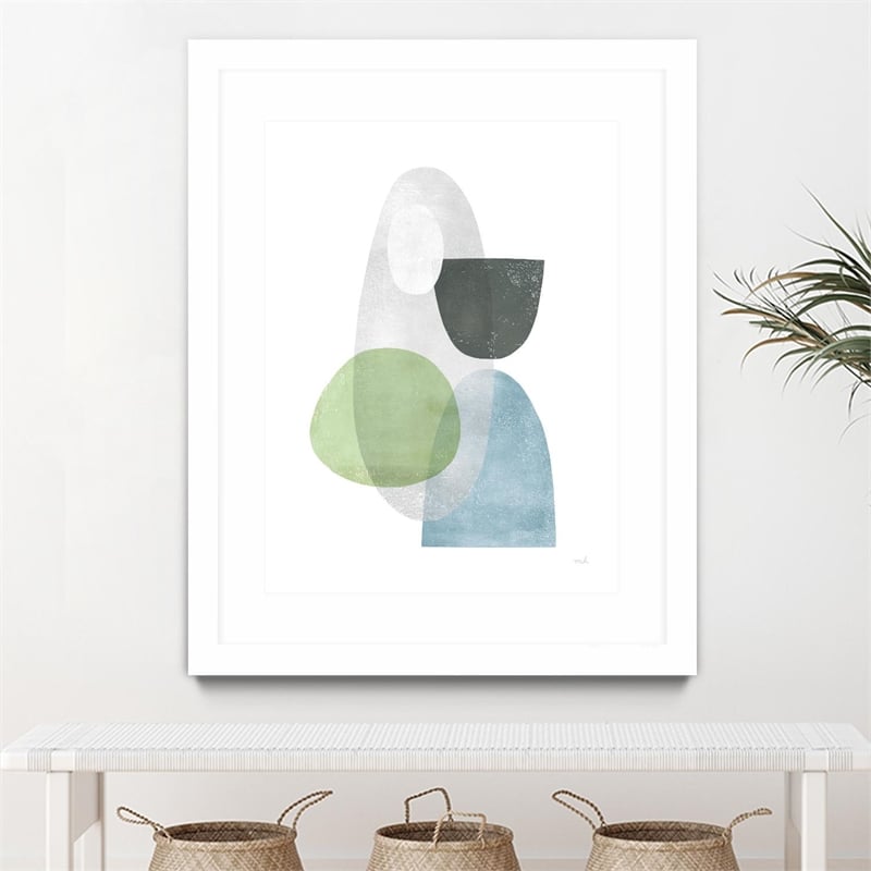 Giant Art 30x40 Whispers II Matted and Framed in Multi-Color