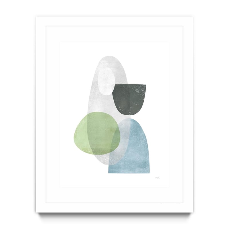 Giant Art 30x40 Whispers II Matted and Framed in Multi-Color