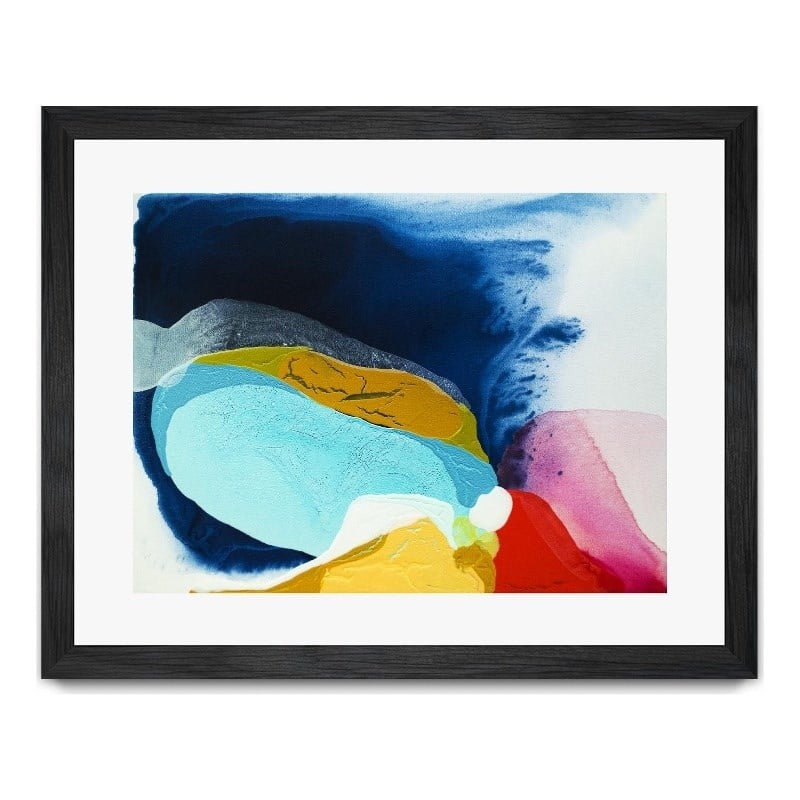 Giant Art 40x30 Maya IV Matted and Framed in Yellow
