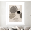 Giant Art 24x32 Floating Rocks II Matted and Framed in Multi-Color