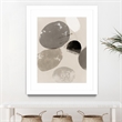 Giant Art 24x32 Floating Rocks II Matted and Framed in Multi-Color