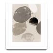 Giant Art 24x32 Floating Rocks II Matted and Framed in Multi-Color