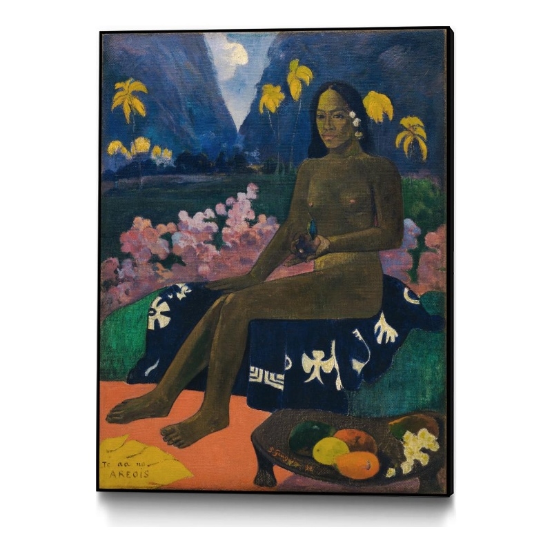 Giant Art Canvas  24x32 The Seed of the Areoi  1892 Framed in Multi-Color