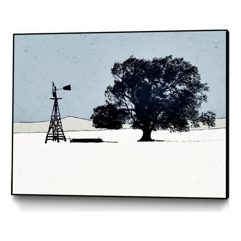 Giant Art Canvas  32x24 Keeping Company Framed in Multi-Color