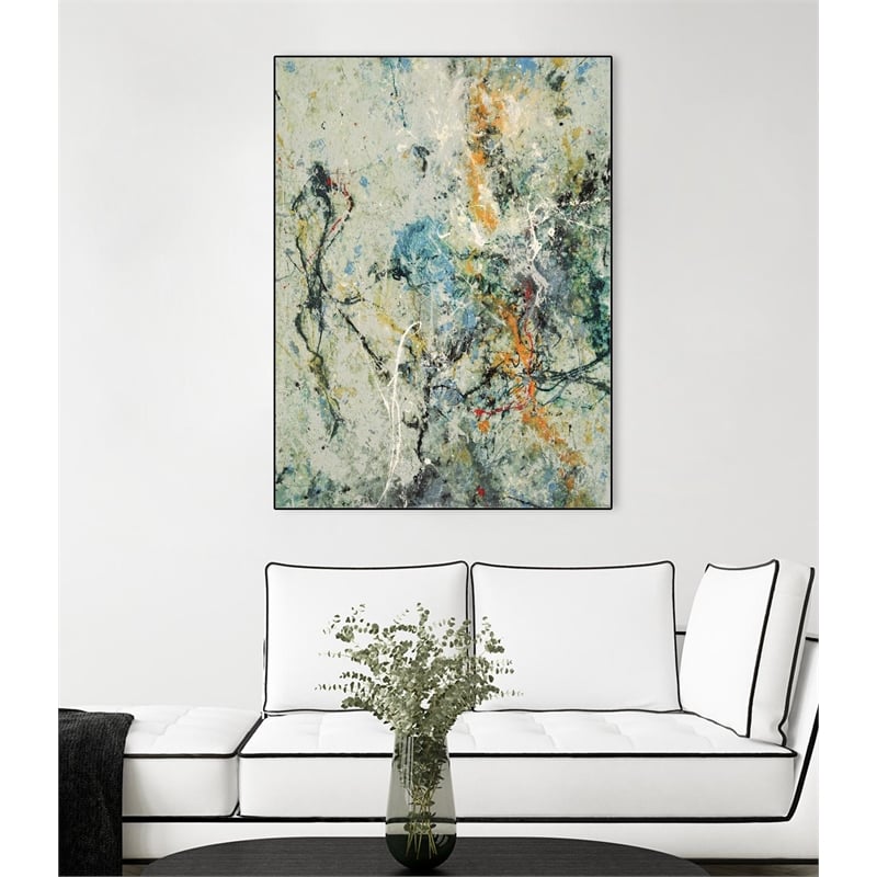 Giant Art Canvas  30x40 Tango 63 Framed in Red