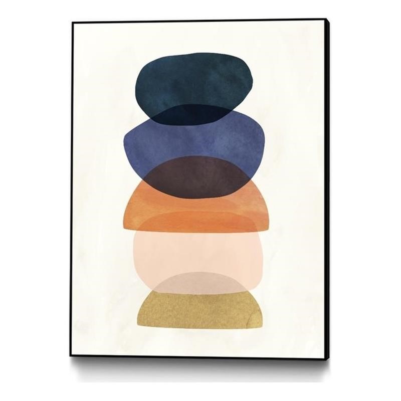 Giant Art Canvas  24x32 Mod Pods I Framed in Multi-Color