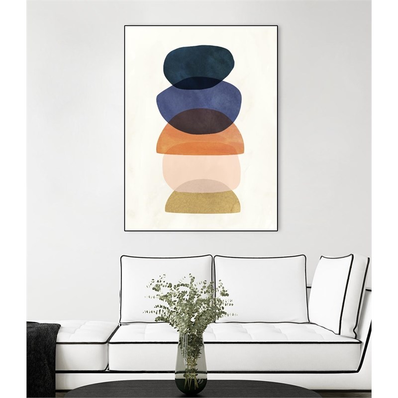 Giant Art Canvas  24x32 Mod Pods I Framed in Multi-Color