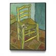 Giant Art Canvas  24x32  Van Gogh's Chair  1888  Framed in Yellow