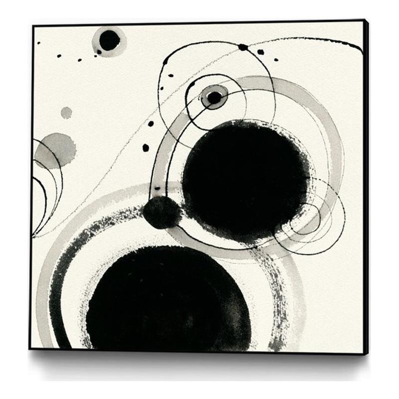 Giant Art Canvas  20x20 Planetary III Framed in Multi-Color