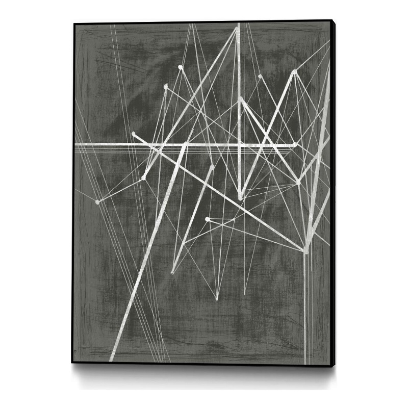 Giant Art Canvas  30x40 Vertices II Framed in White