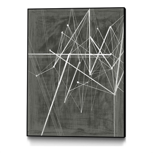 Giant Art Canvas  30x40 Vertices II Framed in White