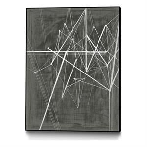Giant Art Canvas  24x32 Vertices II Framed in White