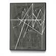 Giant Art Canvas  24x32 Vertices II Framed in White
