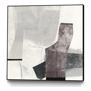 Giant Art Canvas  30x30 The City Walls Framed in Multi-Color