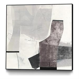 Giant Art Canvas  20x20 The City Walls Framed in Multi-Color