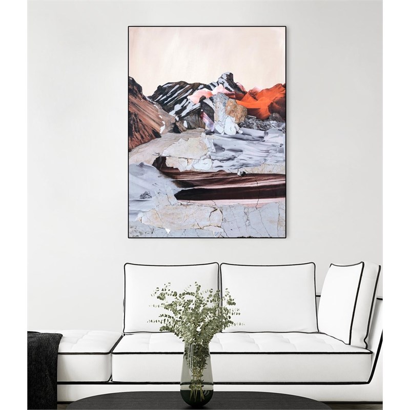 Giant Art Canvas  24x32 New Era 1 Framed in Multi-Color