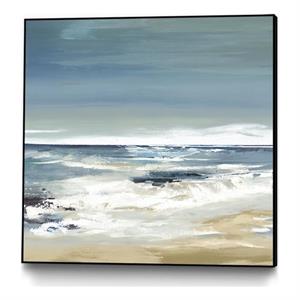 Giant Art Canvas  20x20 East Coast II Framed in White